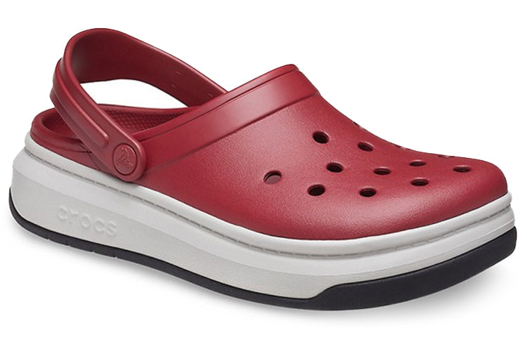 Crocsband Full Force Thick Sole Sandals Red White 206122-6RU