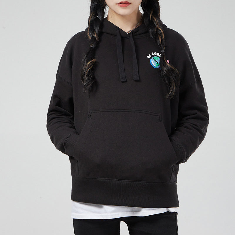(WMNS) PUMA Downtown Graphic Hoodie 'Black Blue Pink' 531437-01