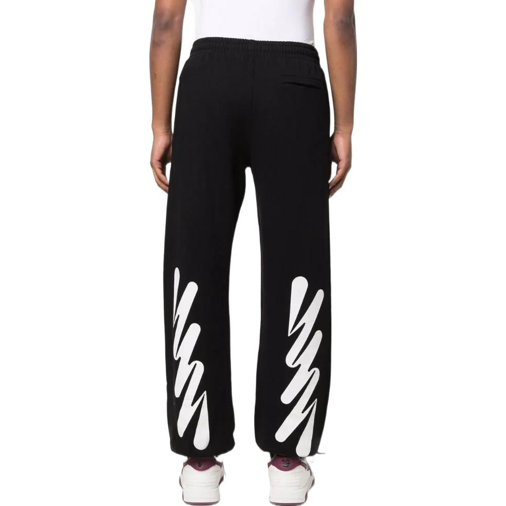 Men's Off-White SS22 Solid Color Logo Printing Casual Sports Pants/Trousers/Joggers Version Black OMCH029S22FLE01810011001
