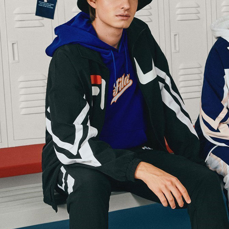 FILA FUSION Casual Woven Sports Jacket Black T11M112703F-BK