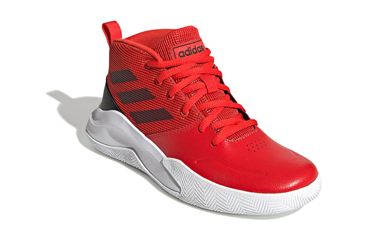 (GS) adidas Own The Game Wide J 'Active Red' EF0306