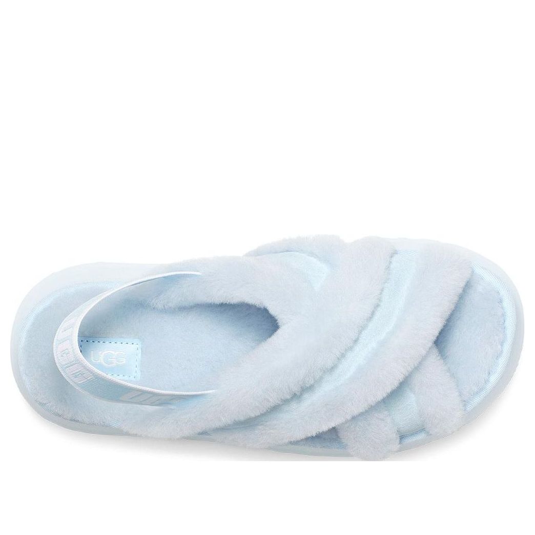 (WMNS) UGG Disco Cross slides 'Blue' 1121550-CRK