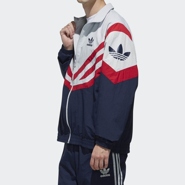 adidas originals Sportive Trktop Windproof Colorblock Navy Blue EJ0947