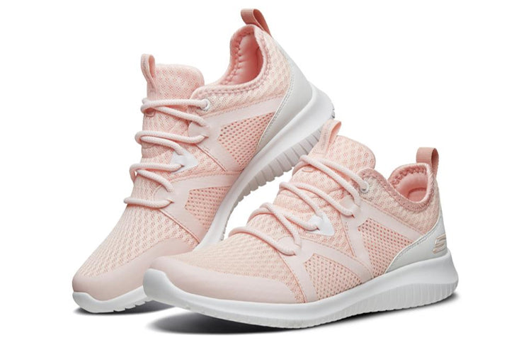 (WMNS) Skechers Ultra Flex Sports Shoes Pink/White 66666197-PNK