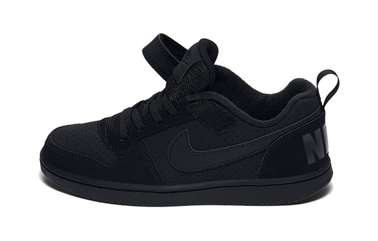 (PS) Nike Court Borough Low 'Triple Black' 870025-001