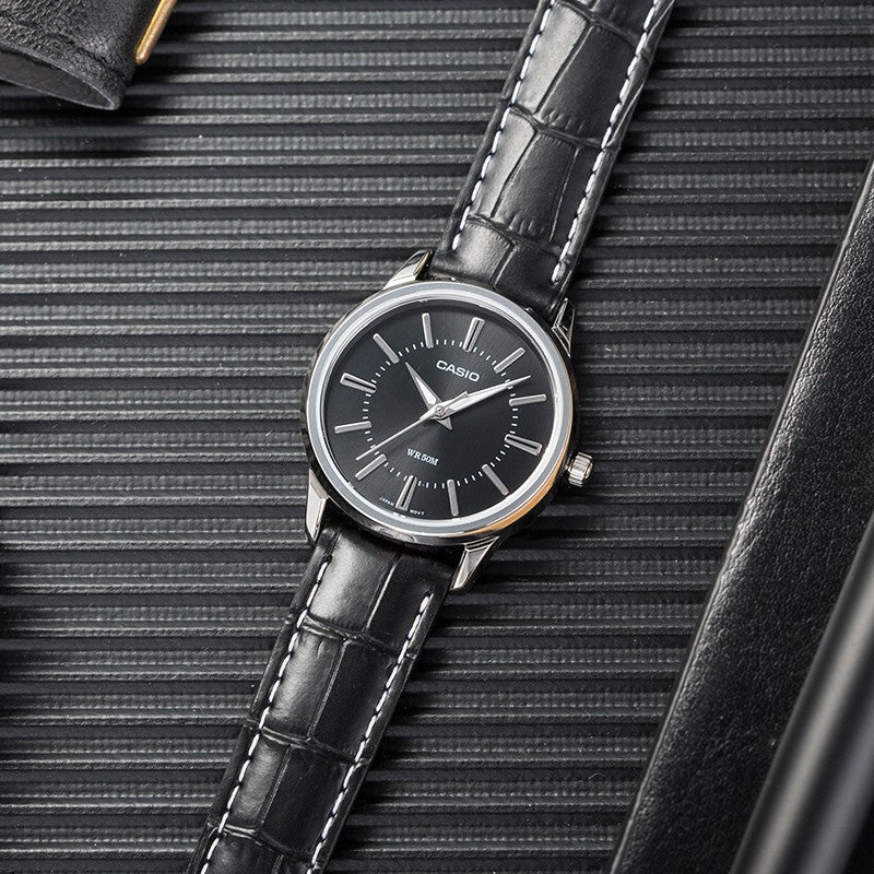 CASIO Quartz Waterproof Black Analog LTP-1303L-1A