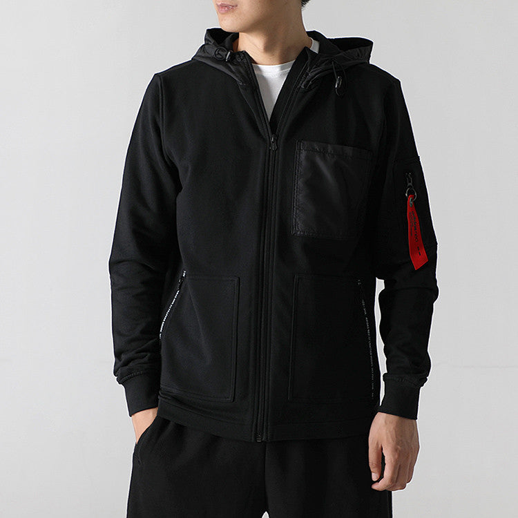 adidas neo Woven Training Long Sleeves Jacket Black DM4226