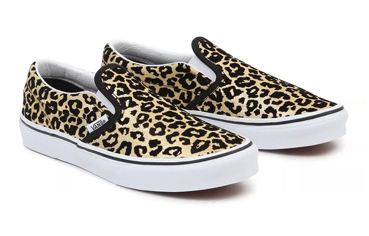 Vans Classic Slip-On Flocked Leopard 'Black Yellow' VN0A4UH8ABS