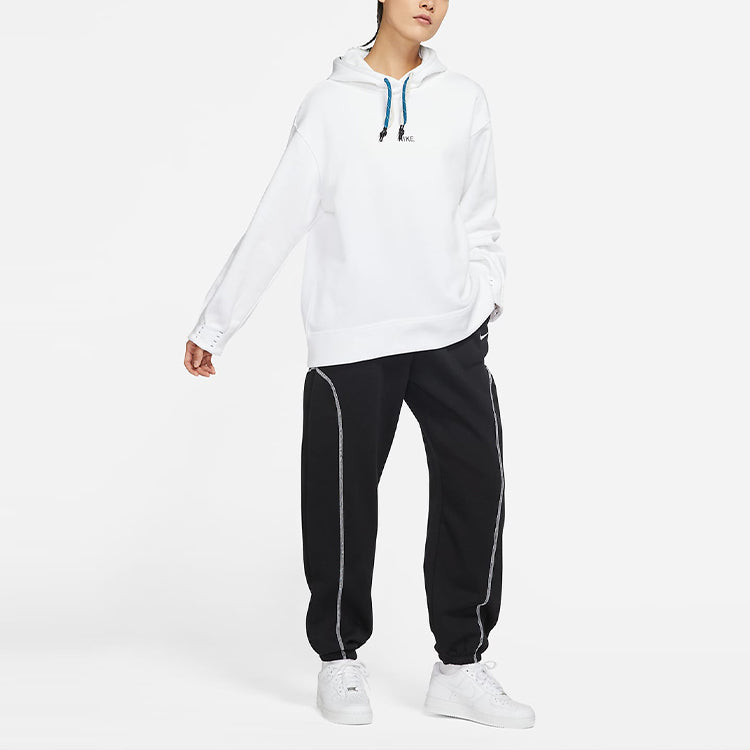 (WMNS) Nike Sportswear Loose Fleece Hoodie White DO7409-100