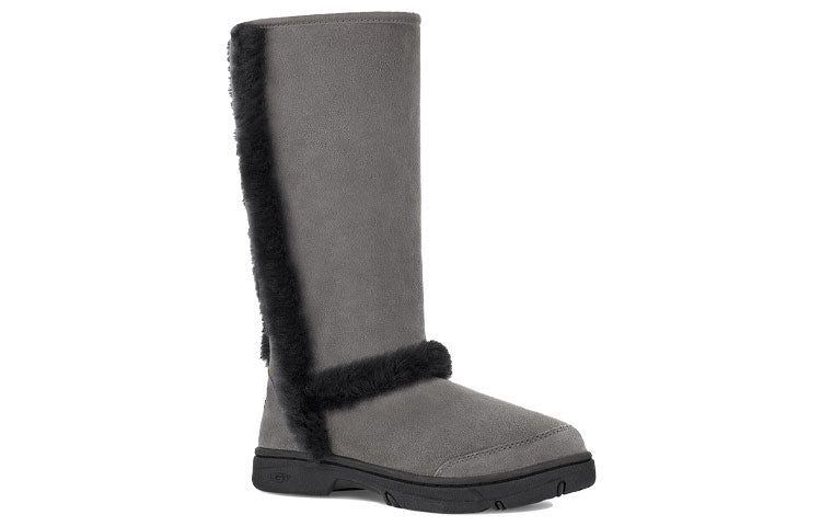 (WMNS) UGG Sunburst Tall Black Gray 5218-GRB