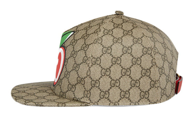 Gucci Canvas Baseball Hat with GG Apple Print 'Beige' 628446-4HL98-8474
