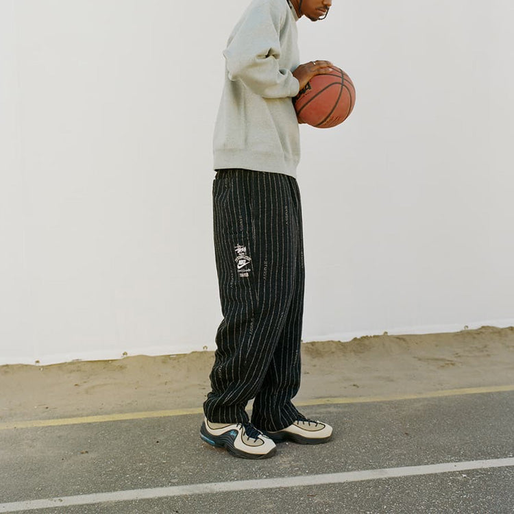 Nike x Stussy SS23 Stripe Wool Pant 'Antique Black' DR4021-010