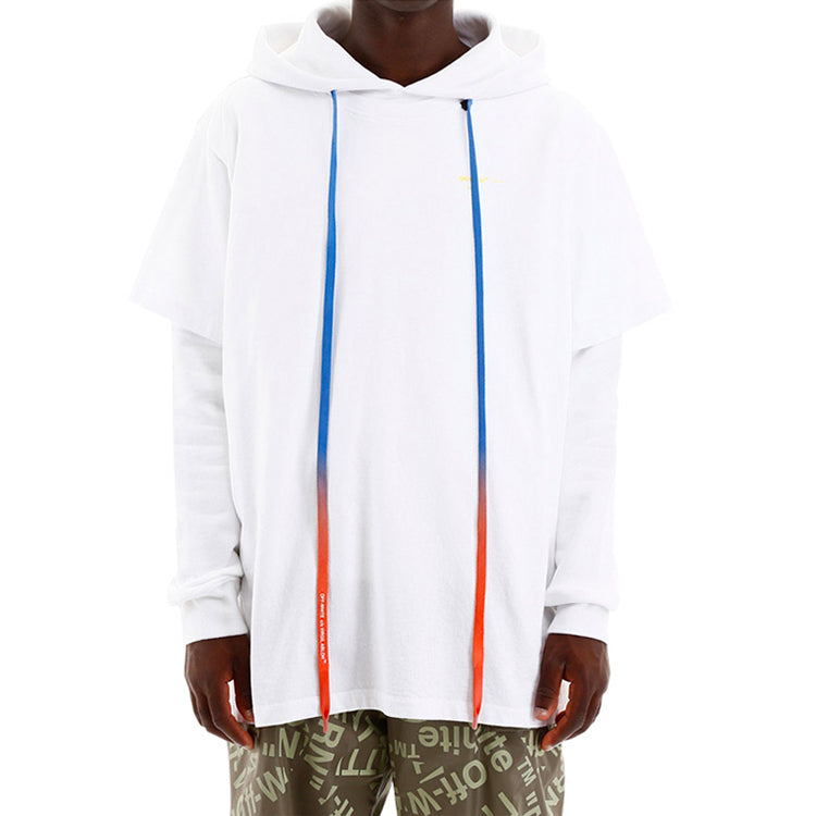 Off-White Men's Pullovers Street Style Long Sleeves Plain Cotton Logo White OMAB033F191850100160