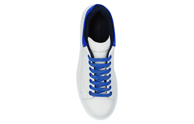 (WMNS) Alexander McQueen Oversized Sneakers 'White Blue' 697103WICYA8823