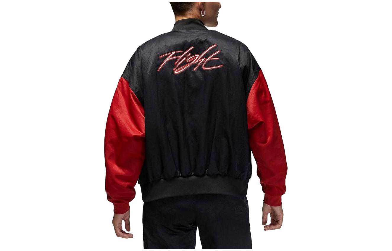 (WMNS) Air Jordan Flight Renegade Jacket 'Black Red' DV1414-010