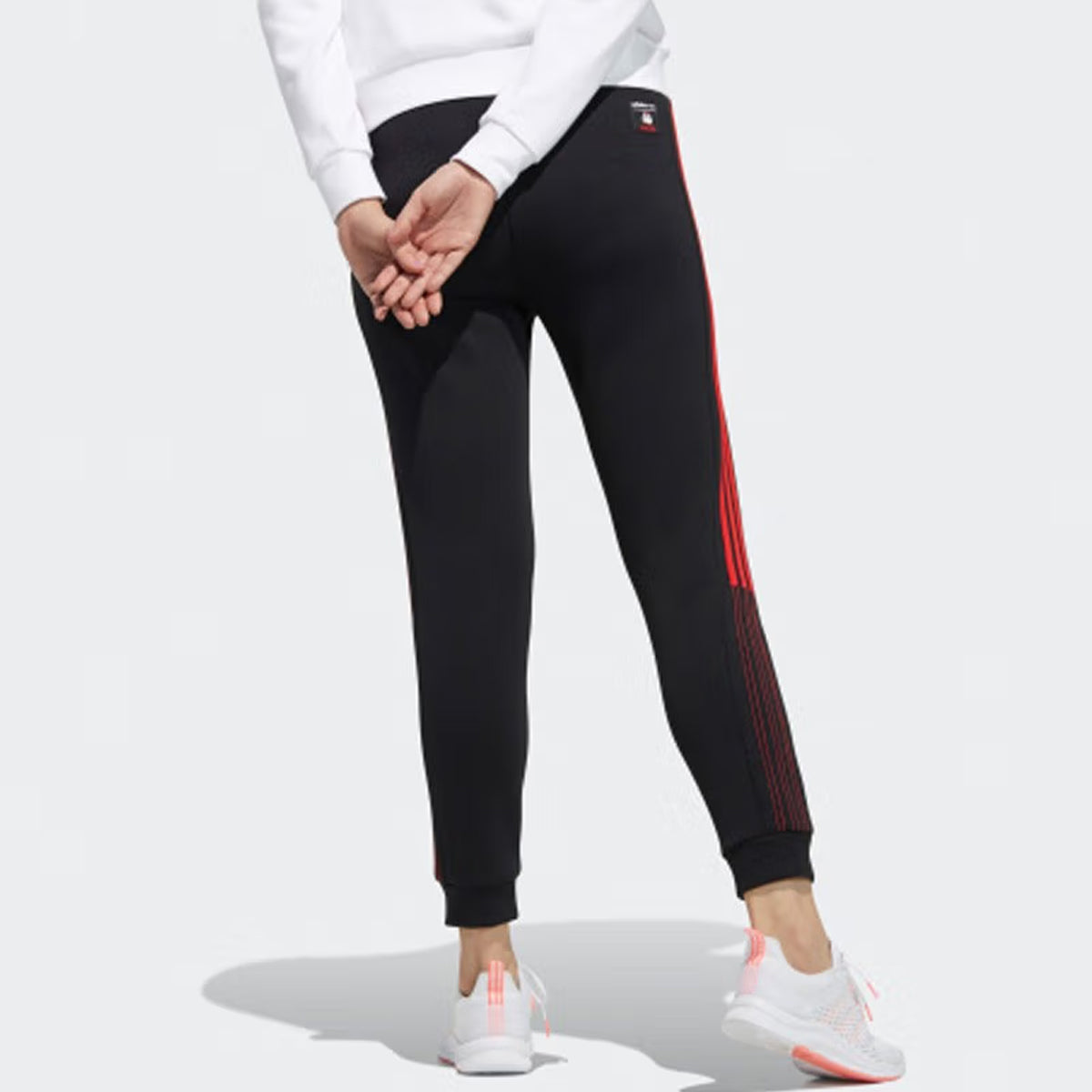 (WMNS) adidas Neo x CNY WW Track Pants 'Black Red' GP5750