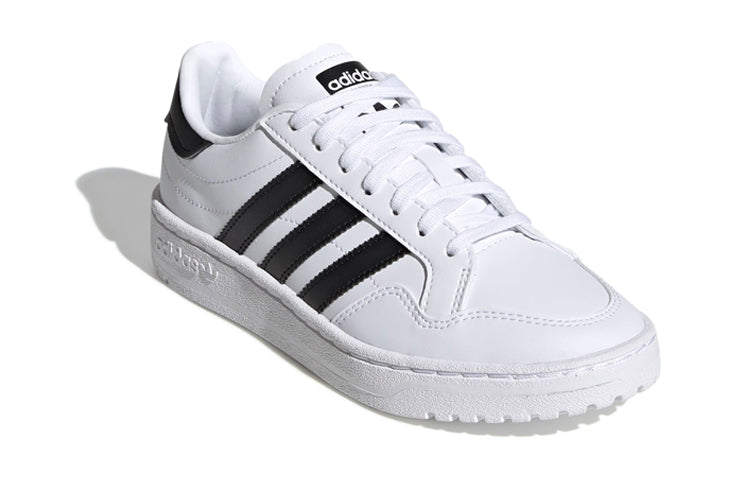 (GS) adidas originals Team Court J 'White Black' EF6815