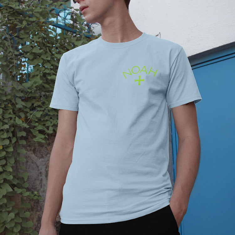 NOAH Nyc Summer Core Logo Tee Short Sleeve Unisex Light Blue T15SS20LBL