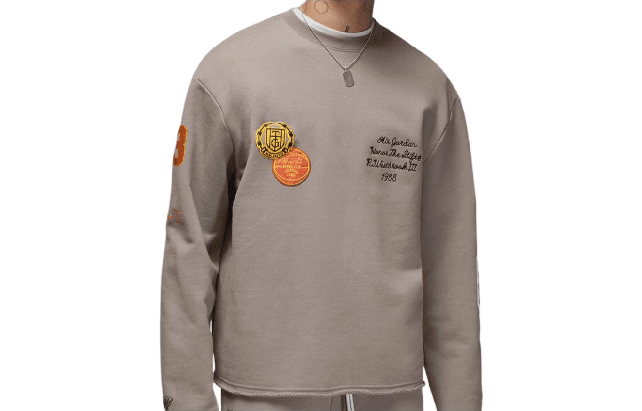 Nike Long Sleeves Cotton Sweatshirts x HTG 'Brown Beige' DX6240-087