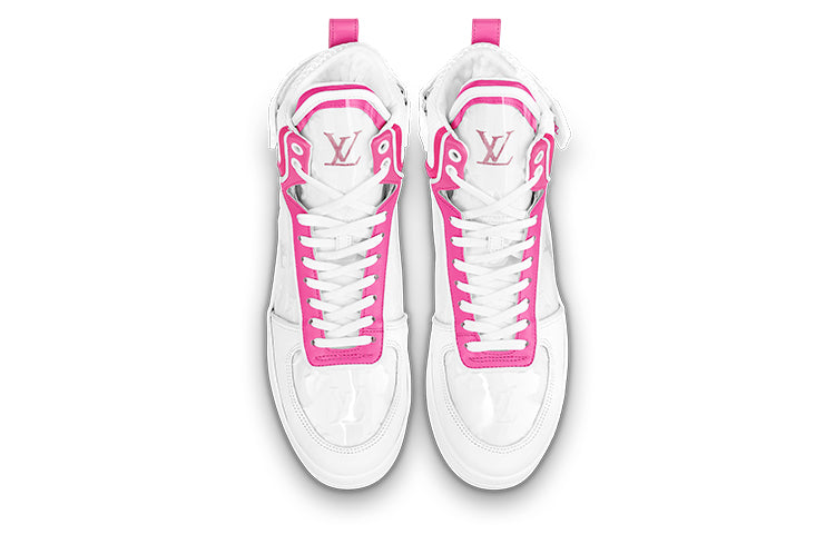 (WMNS) LOUIS VUITTON Boombox Ankle Sneakers 'White Pink' 1A95MF