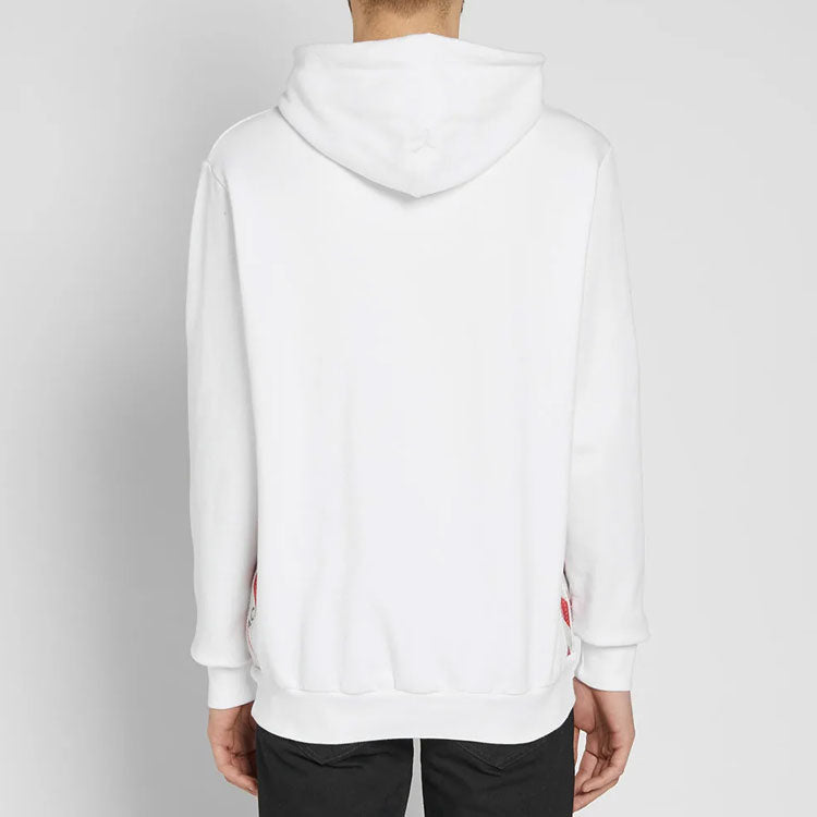 Off-White SS21 hooded Logo Printing Long Sleeves Loose Fit White OMBB032S180030080100