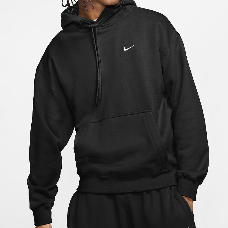 Nike Logo Loose Long Sleeves Pullover hooded Sports Black CV0552-010