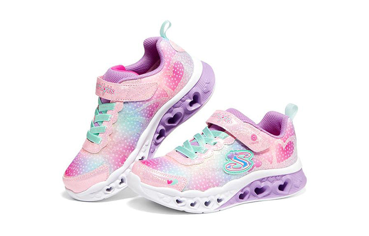 (GS) Skechers Flutter Heart Lights 'Pink Multi' 302315L-PKMT