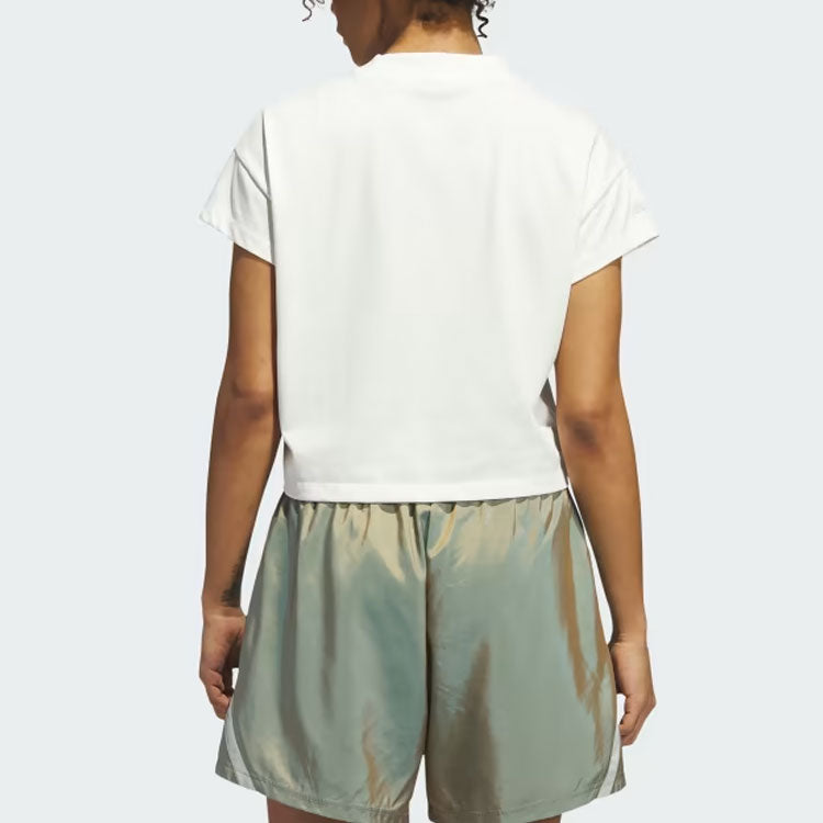 (WMNS) adidas Select Cutoff Tee 'Off White' IJ5235