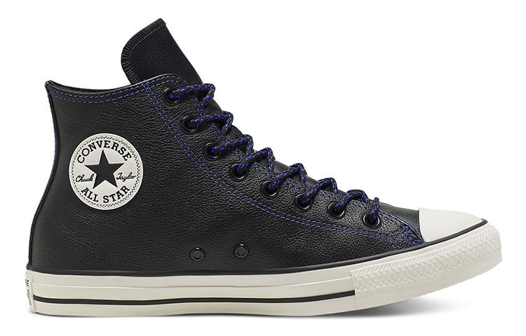 Converse Chuck Taylor All Star High Tumbled Leather 'Black Hyper Royal' 165959C