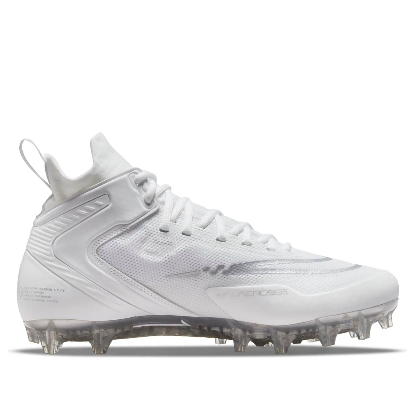 Nike Alpha Huarache 8 Elite 'White Metallic Silver' CW4440-100
