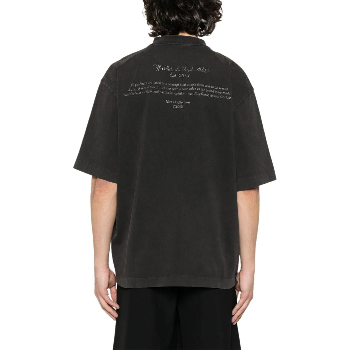 OFF-WHITE Mary Skate Short-Sleeve T-Shirt 'Black' OMAA120S24JER0061001