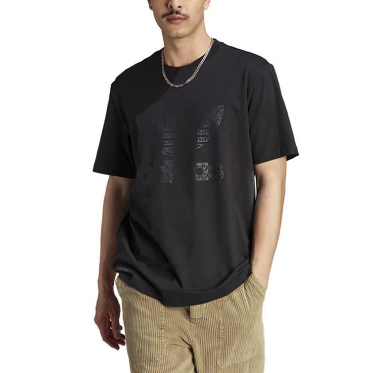 adidas Graphics Monogram T-shirt Asia Sizing 'Black' II8159