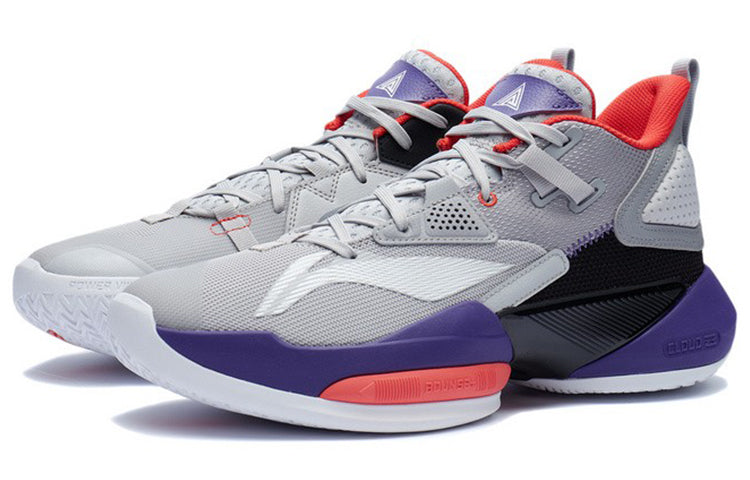Li-Ning Power 8 Low 'Grey Silver Purple' ABPR035-1