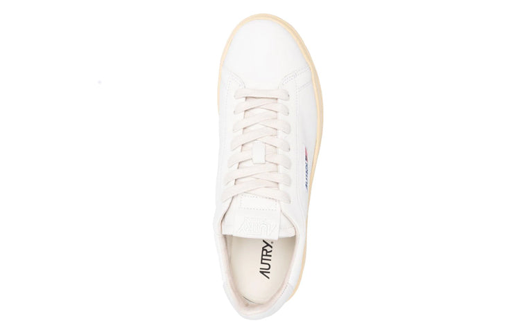 Autry Dallas Low Goatskin and Nubuck Leather 'White' ADLM-NG01