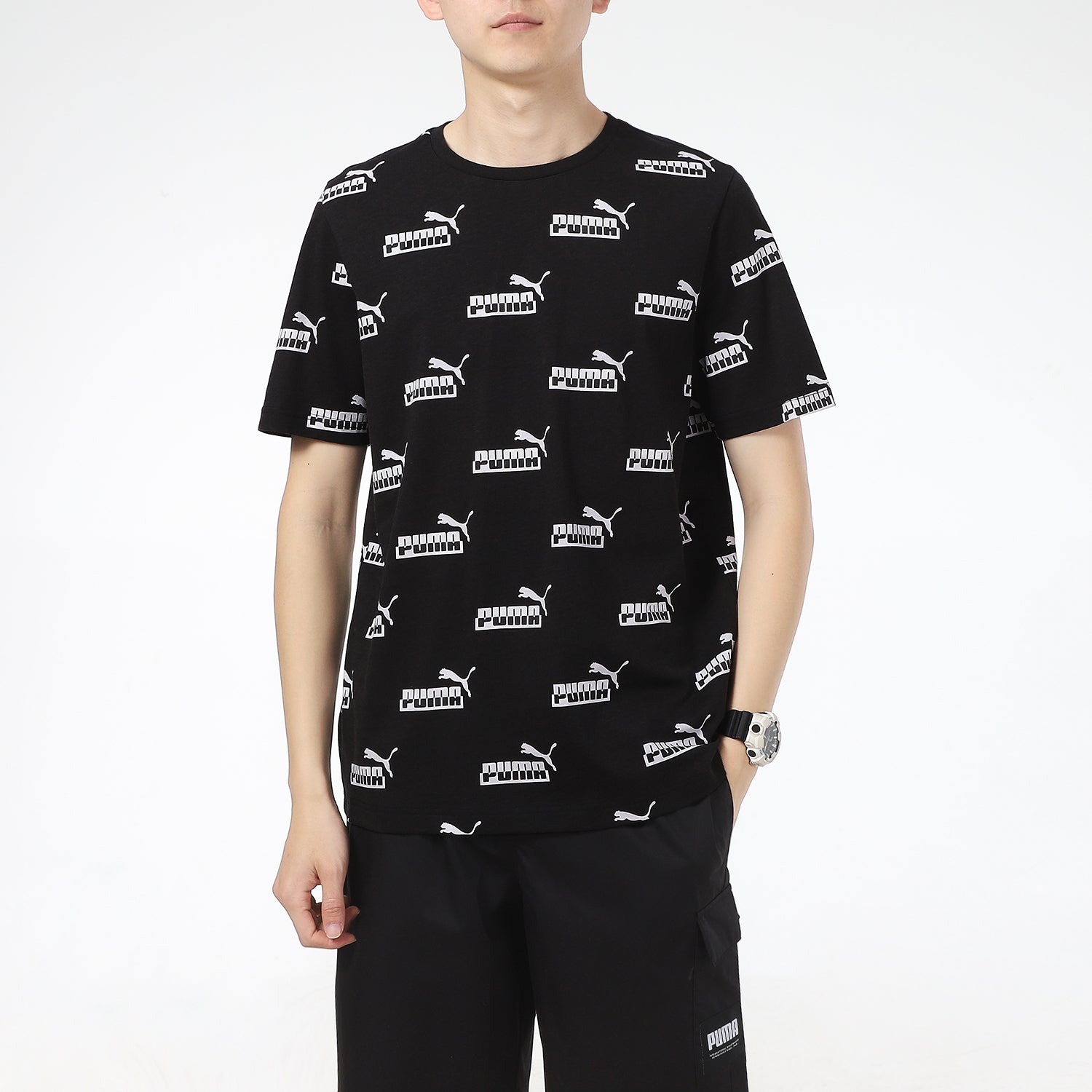 PUMA AOP T-Shirt 'Black' 855984-01