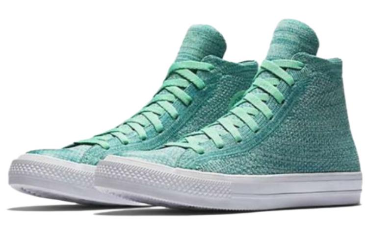 Converse Chuck Taylor All Star X Nike Flyknit High 'Green Blue' 156732C