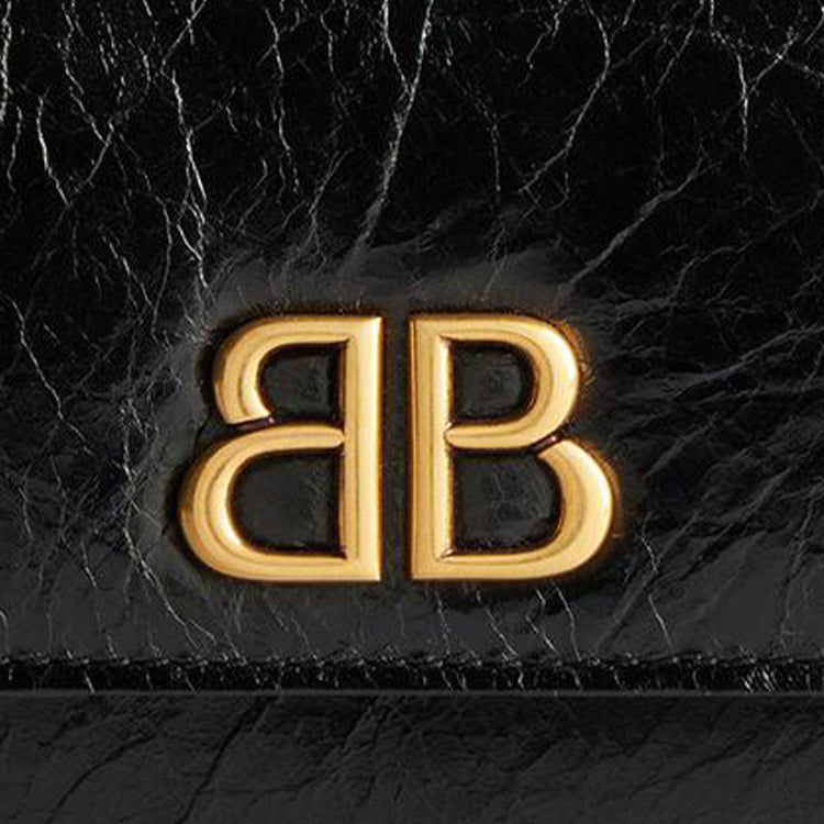 (WMNS) Balenciaga Monaco Long Coin And Card Holder With Flap 'Black' 7654202AAXB1000