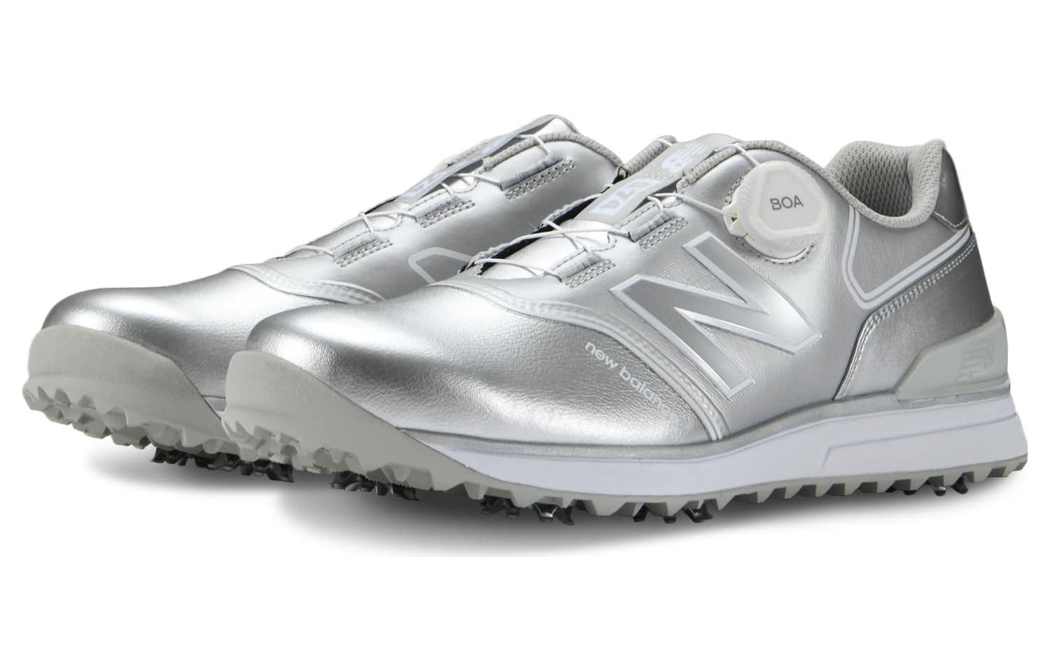 New Balance 574 Golf Shoes 'Silver' UGB574B3