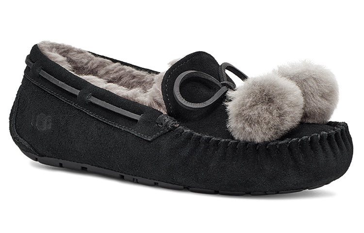 (WMNS) UGG Dakota Bow Pom 'Black' 1124030-BLK