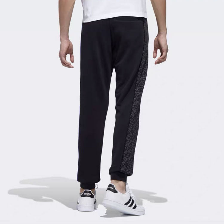 adidas neo x Pokemon Embroidered Side Printing Sports Long Pants Black FU3914