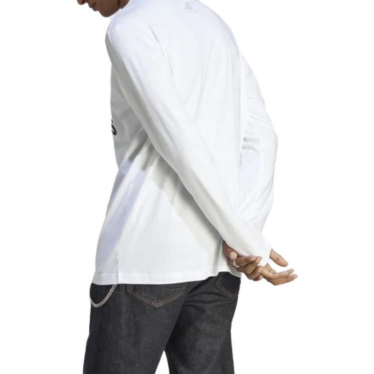 adidas Sportswear Essentials Long Sleeve Tee 'White' IC9309