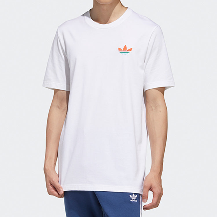 adidas originals Athleisure Casual Sports Short Sleeve White GP4306