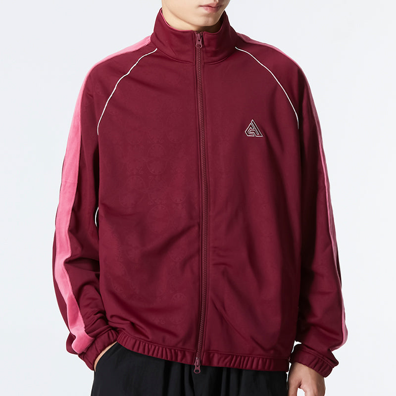 Men's Nike Ga Nk Lwt Jkt Athleisure Casual Sports Stand Collar Colorblock Jacket Wine Red DQ5661-638