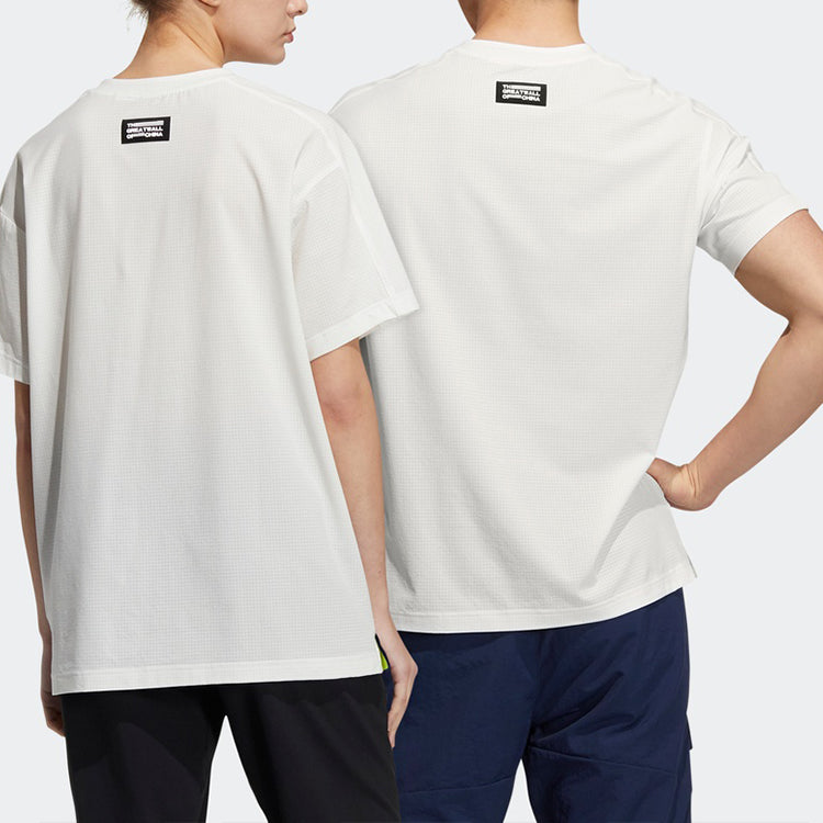 adidas Gw Ss Tee Outdoor Round Neck Pullover Sports Short Sleeve White T-Shirt HB8914