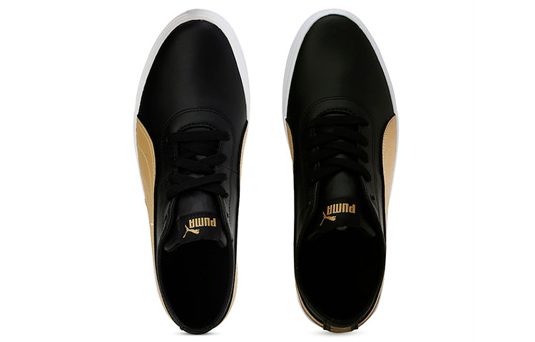 (WMNS) PUMA Cayden Idp Running Shoes Black/Gold 372091-01