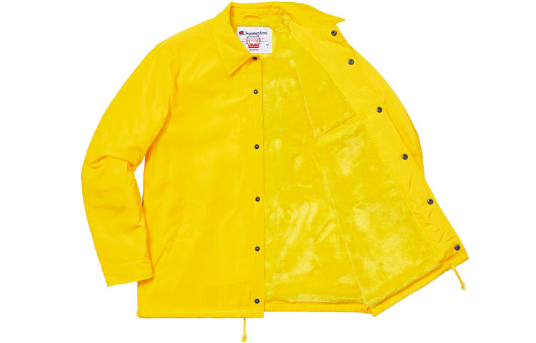 Supreme FW18 x Champion Label Coaches Jacket Yellow SUP-FW18-369