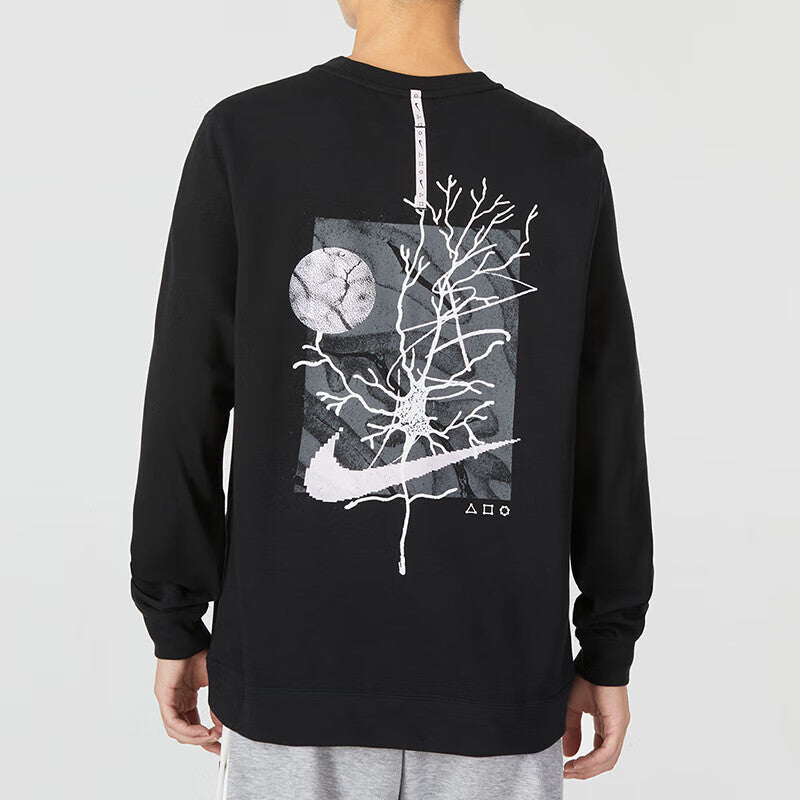 Nike Dry Fit  Casual Graphic T-Shirt 'Black' DQ4793-010