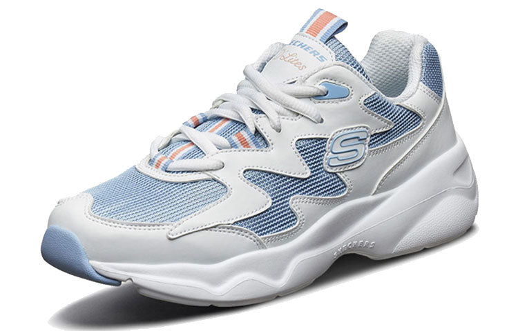 (WMNS) Skechers D'Lites Airy White/Blue 88888105-WBL