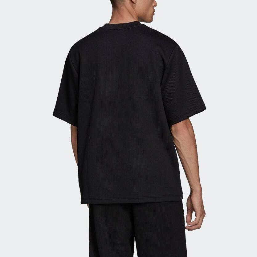 adidas Adicolor Trefoil Pliss Tee Asia Sizing 'Black' HC4607