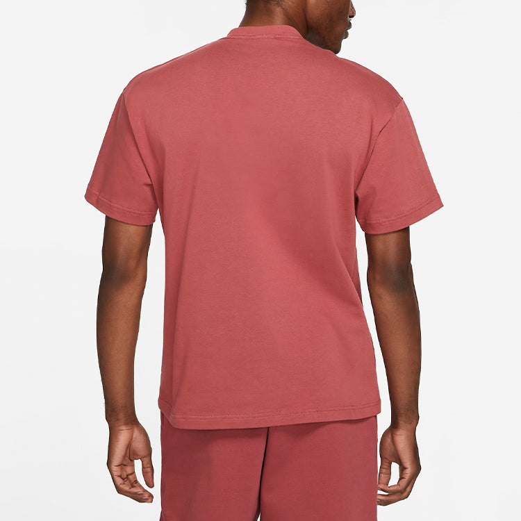 Nike Lab Solo Swoosh Basic Sports Short Sleeve Red DA0321-661